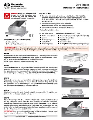 Kennedy Curb Mount SAF Install Thumb