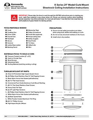 Kennedy K Series 21 Curb Mount Tube Install Thumb