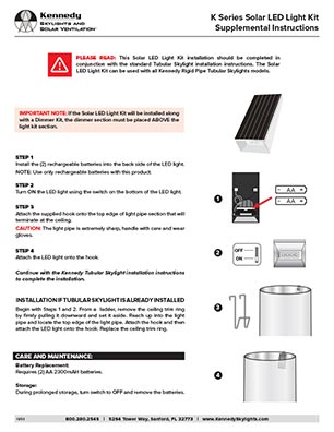Kennedy Solar KED Light Kit Install Thumb