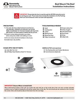 Roof Mount Tile Install Thumb