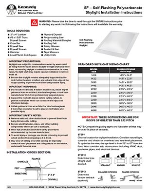 Kennedy SF Polycarbonate Skylight Install Thumb