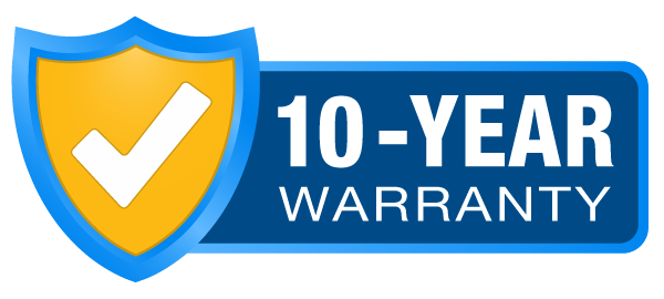 10-year warranty logo