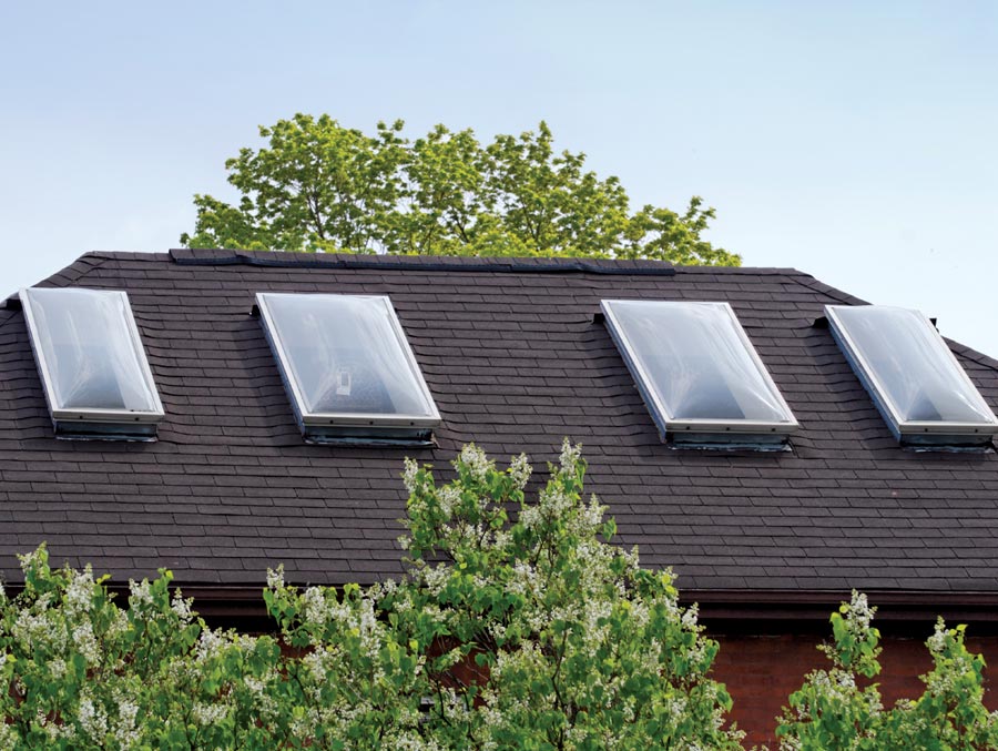 4 Kennedy Polycarbonate Skylights Installed