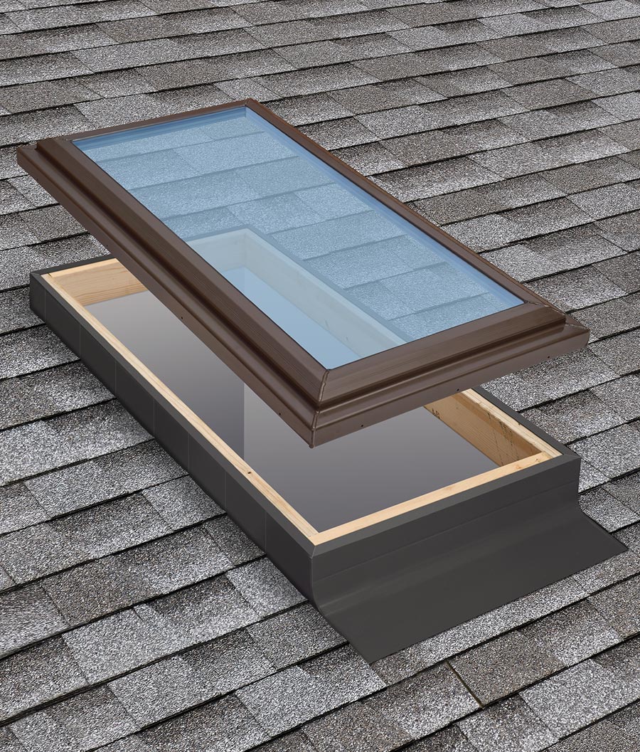 Kennedy Curb Mount Glass Skylight Installed