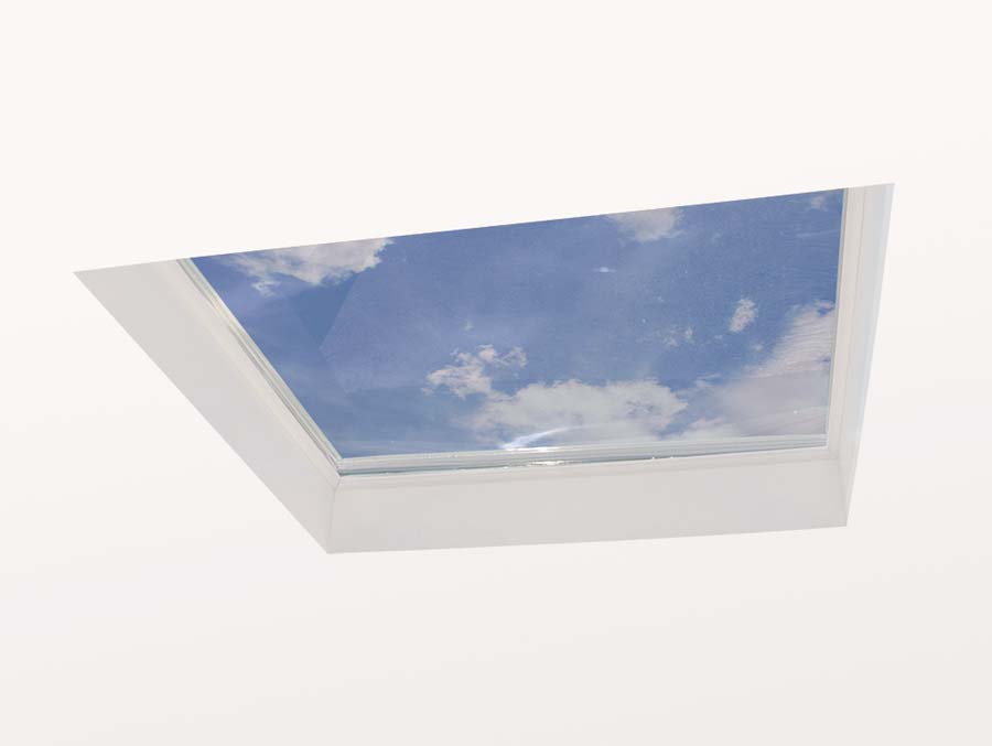 kennedy self flashing polycarbonate aluminum wood skylight interior