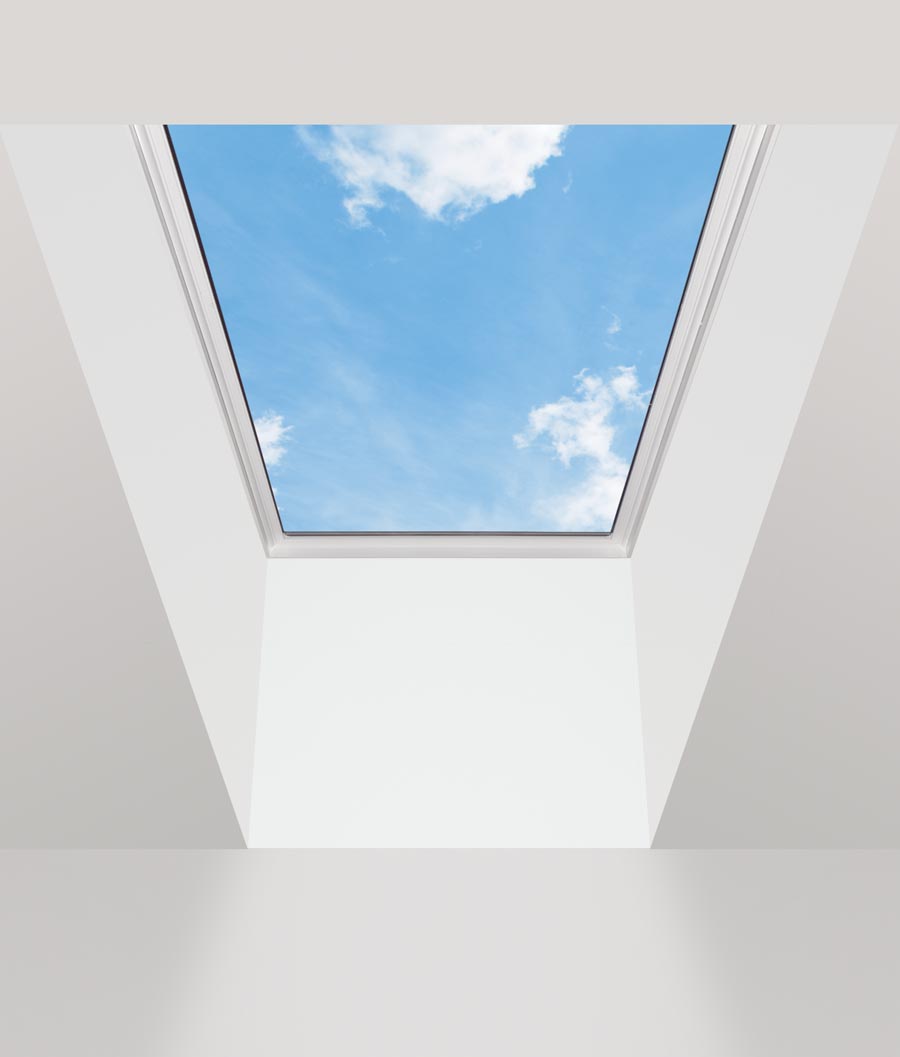 Kennedy Self Flashing Fixed Glass Skylight Interior