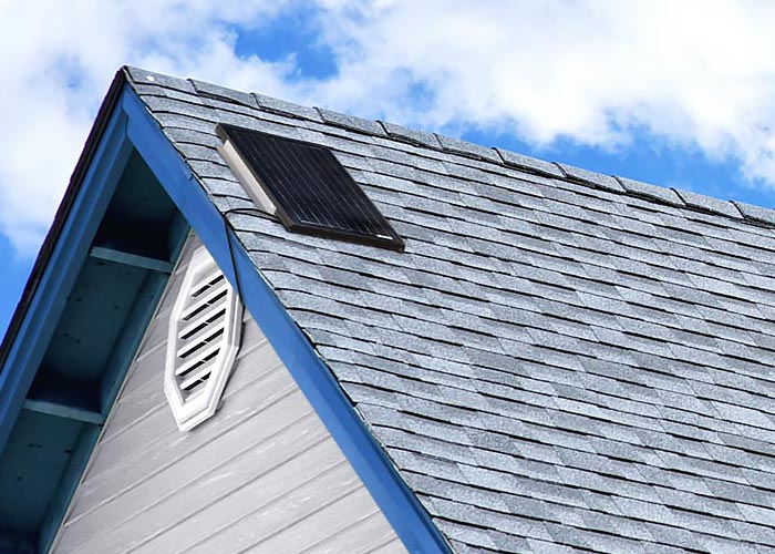 Gable Mount Fan inside Attic