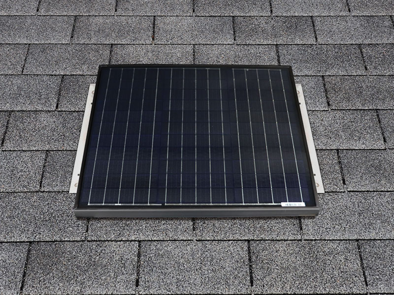 saf accessory remote solar panel installed