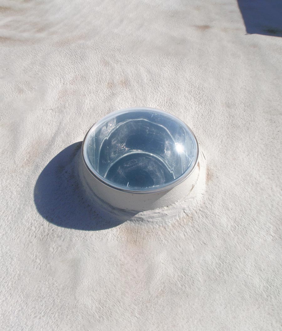 K series flat roof tubular skylight installed