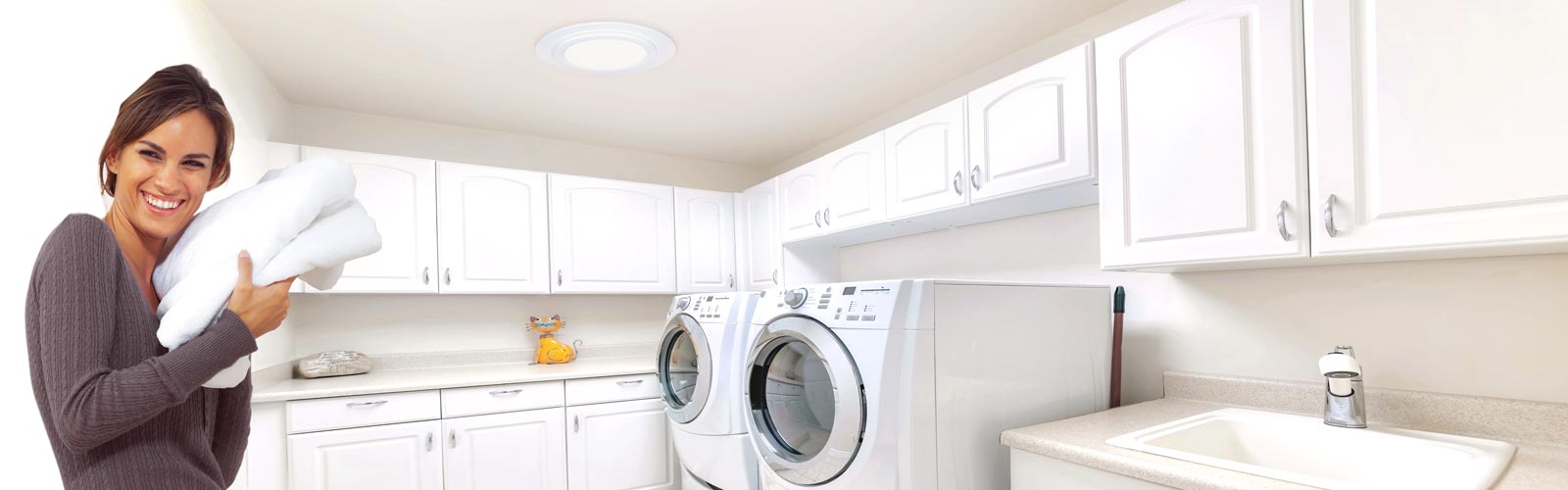 Kennedy vent kit installed in laundry room